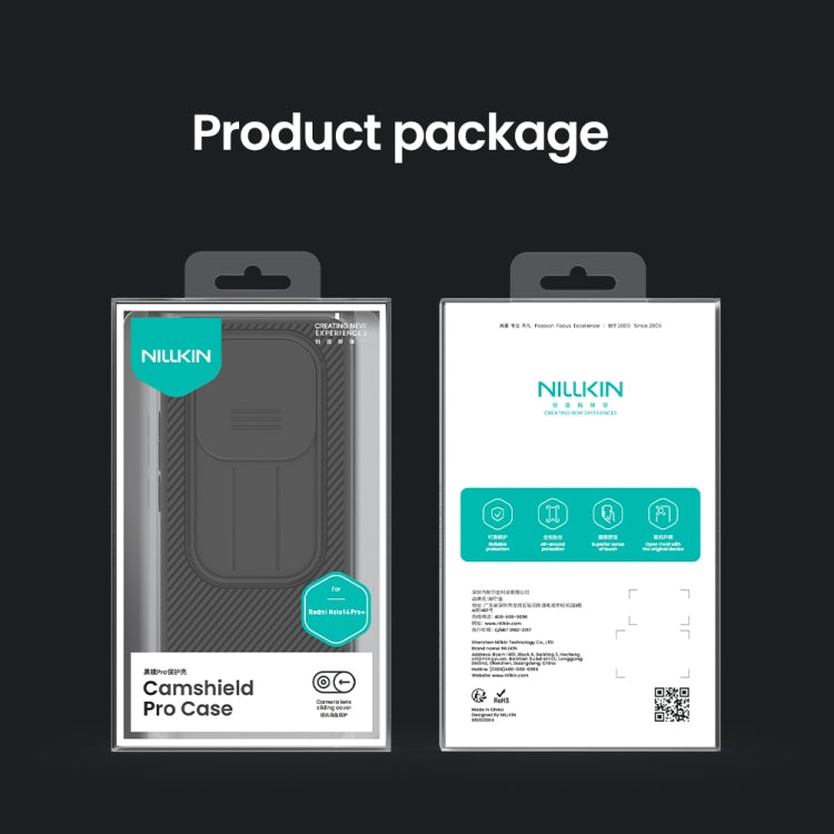 For Redmi Note 14 Pro+ 5G NILLKIN CamShield Pro PC Phone Case(Black) by NILLKIN