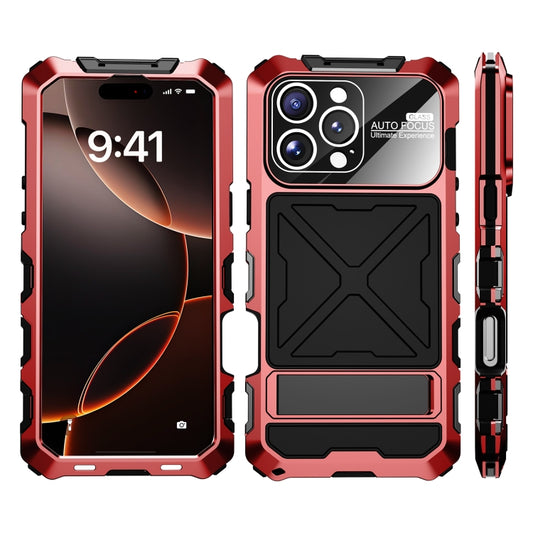 For iPhone 16 Pro Max Life Waterproof Dustproof Shockproof Phone Case(Red) - iPhone 16 Pro Max Cases by buy2fix | Online Shopping UK | buy2fix