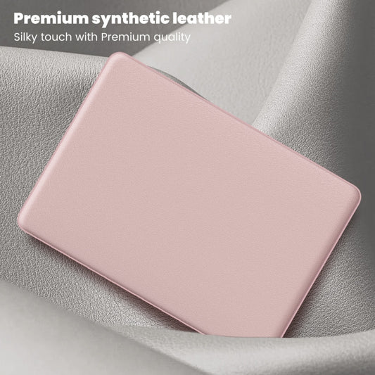 For MacBook Pro 13.3 inch M1 A2338 Business Magnetic Holder PC + PU Laptop Protective Case(Pink) by buy2fix