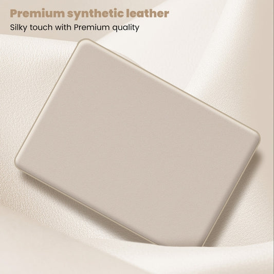 For MacBook Air 13.6 inch A3113 / A2681 Business Magnetic Holder PC + PU Laptop Protective Case(Gold) by buy2fix