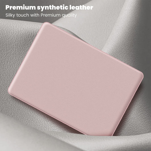 For MacBook Pro 14 inch A2918 / A2992 Business Magnetic Holder PC + PU Laptop Protective Case(Pink) by buy2fix