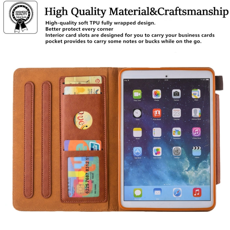For iPad mini 6 / mini 2024 Hardware Buckle Smart Leather Tablet Case(Brown) - iPad mini 2024 Cases by buy2fix | Online Shopping UK | buy2fix