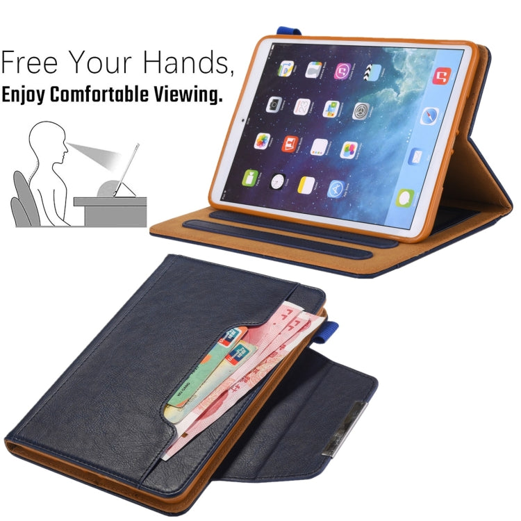 For iPad mini 6 / mini 2024 Hardware Buckle Smart Leather Tablet Case(Royal Blue) - iPad mini 2024 Cases by buy2fix | Online Shopping UK | buy2fix