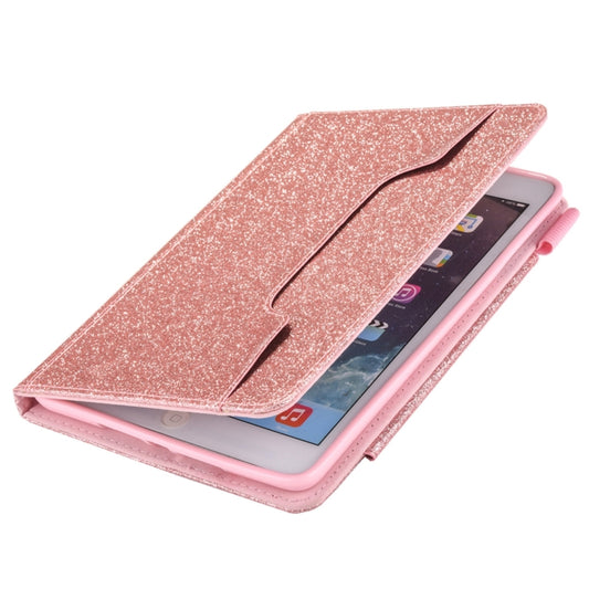 For iPad mini 6 / mini 2024 Hardware Buckle Smart Leather Tablet Case(Glitter Rose Gold) - iPad mini 2024 Cases by buy2fix | Online Shopping UK | buy2fix