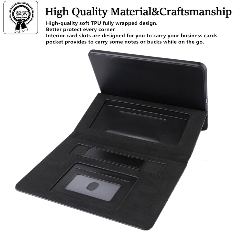 For iPad mini 6 / mini 2024 Diamond Pattern Hardware Buckle Smart Leather Tablet Case(Black) - iPad mini 2024 Cases by buy2fix | Online Shopping UK | buy2fix