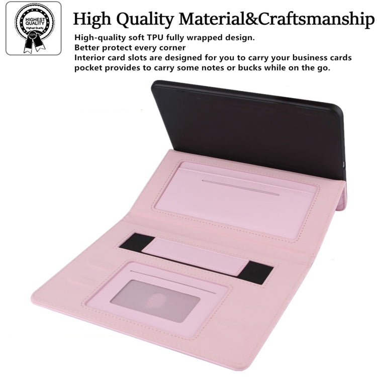 For iPad mini 6 / mini 2024 Diamond Pattern Hardware Buckle Smart Leather Tablet Case(Pink) - iPad mini 2024 Cases by buy2fix | Online Shopping UK | buy2fix