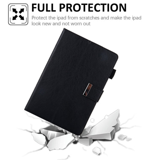 For iPad mini 6 / mini 2024 Hardware Buckle Deformation Holder Smart Leather Tablet Case(Black) - iPad mini 2024 Cases by buy2fix | Online Shopping UK | buy2fix
