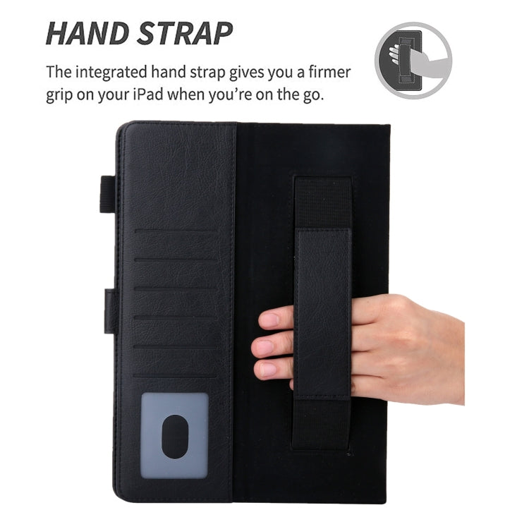 For iPad mini 6 / mini 2024 Hardware Buckle Deformation Holder Smart Leather Tablet Case(Black) - iPad mini 2024 Cases by buy2fix | Online Shopping UK | buy2fix