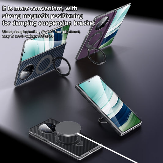 For Huawei Mate X5 / X3 SULADA Kevlar Texture MagSafe Magnetic Holder Phone Case(Brown) - Huawei Cases by SULADA | Online Shopping UK | buy2fix