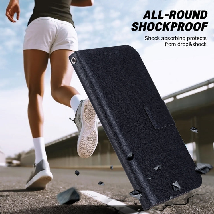 For Samsung Galaxy S25 Ultra 5G Ultra-thin Voltage Magnetic Buckle Leather Phone Case(Black) by buy2fix