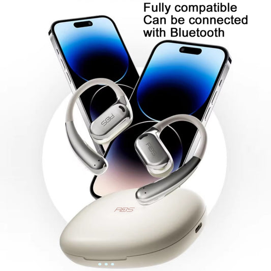RBS S18 OWS Ultra Open Wireless Bluetooth Earphones(Creamy White) - TWS Earphone by buy2fix | Online Shopping UK | buy2fix