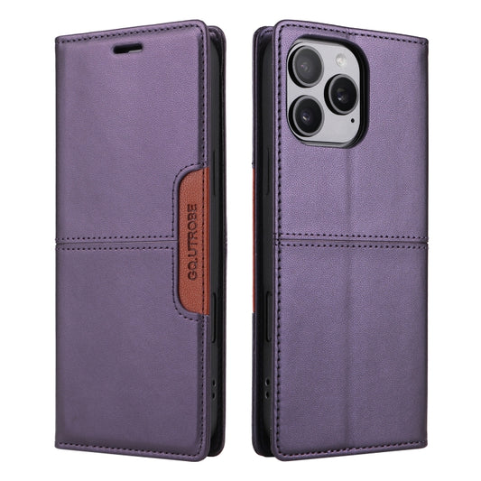 For iPhone 11 Pro Max GQUTROBE G01 RFID Anti-theft Leather Phone Case(Purple) - iPhone 11 Pro Max Cases by GQUTROBE | Online Shopping UK | buy2fix