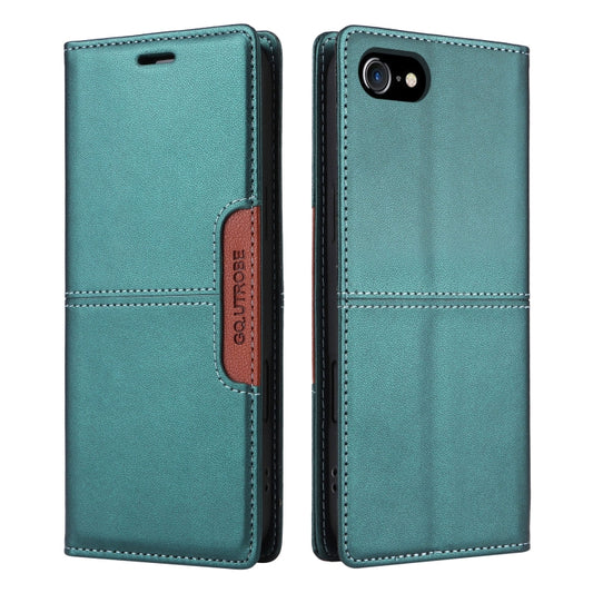 For iPhone SE 2022 / SE 2020 / 8 / 7 GQUTROBE G01 RFID Anti-theft Leather Phone Case(Green) - iPhone SE 2022 / 2020 / 8 / 7 Cases by GQUTROBE | Online Shopping UK | buy2fix