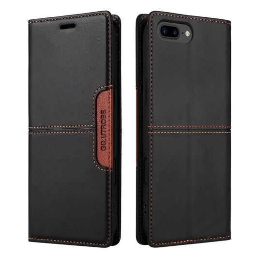 For iPhone 8 Plus / 7 Plus GQUTROBE G01 RFID Anti-theft Leather Phone Case(Black) - More iPhone Cases by GQUTROBE | Online Shopping UK | buy2fix