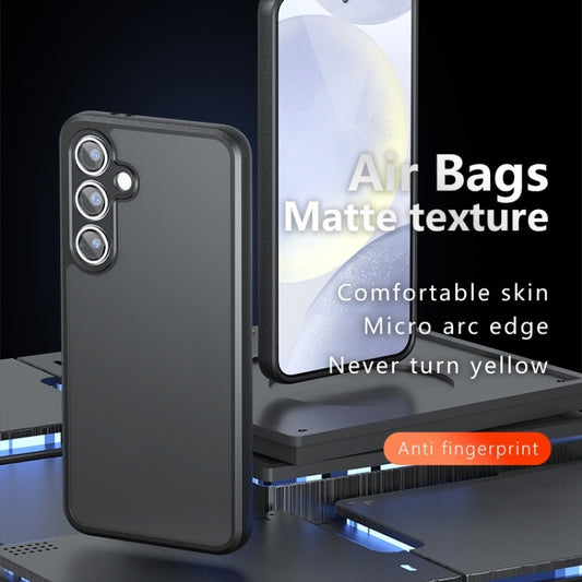 For Samsung Galaxy S25+ 5G Armor Precise Hole PC Hybrid TPU Phone Case(Transparent) by buy2fix