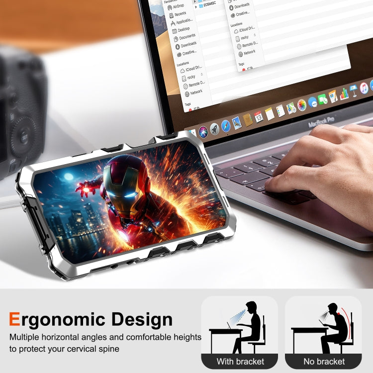 For iPhone 16 Pro Max R-JUST Life Waterproof Dustproof Shockproof Phone Case(Silver) by R-JUST