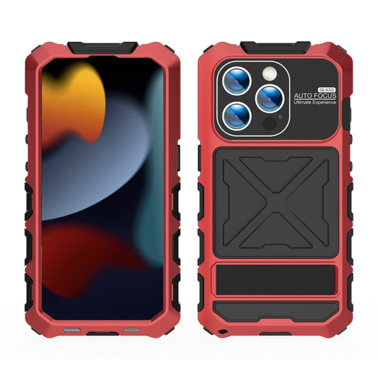For iPhone 15 Pro Max R-JUST Life Waterproof Dustproof Shockproof Phone Case(Red) - iPhone 15 Pro Max Cases by R-JUST | Online Shopping UK | buy2fix