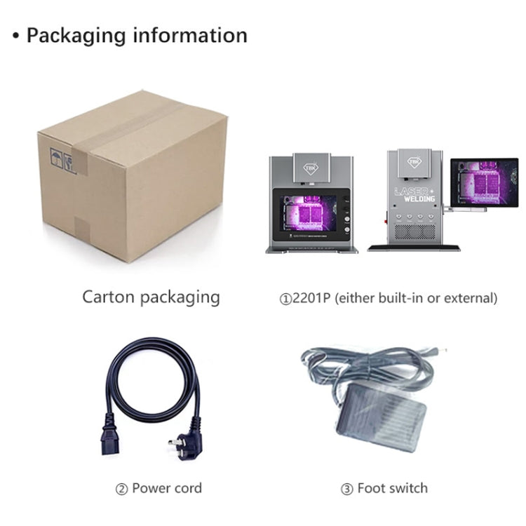 TBK 2205 Smart Infrared Laser Thermostatic Welding Machine with HD Camera, Plug:EU Plug(External LCD) by TBK