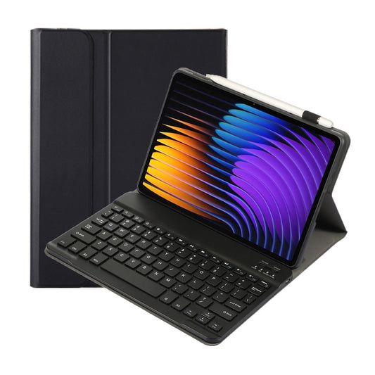 For Xiaomi Pad 7 / 7 Pro 11.2 inch A0N13 Ultra-thin Detachable Bluetooth Keyboard Leather Tablet Case(Black) by buy2fix