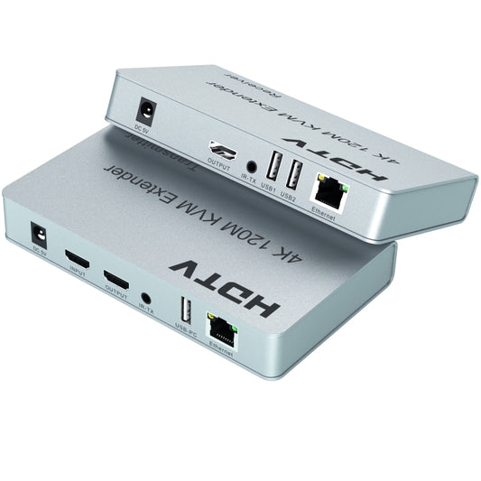 120m HDMI USB KVM 4K Network Extender, Plug:UK Plug by buy2fix