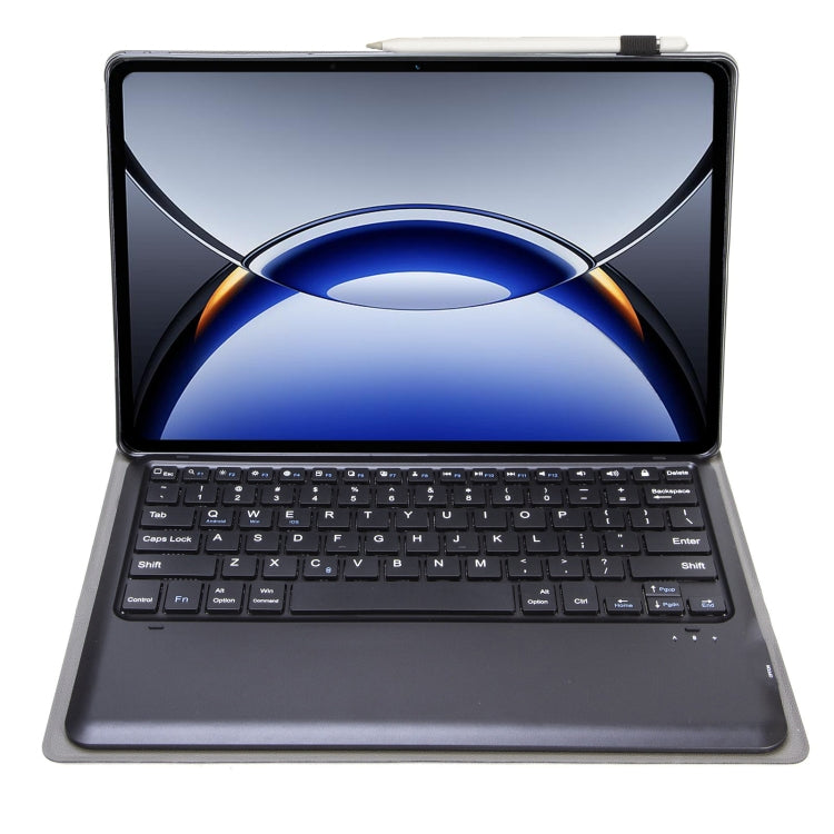 For OPPO Pad 3 12.1inch OP15-A TPU Ultra-thin Detachable Bluetooth Keyboard Leather Case with Touchpad(Black) - Others Keyboard by buy2fix | Online Shopping UK | buy2fix