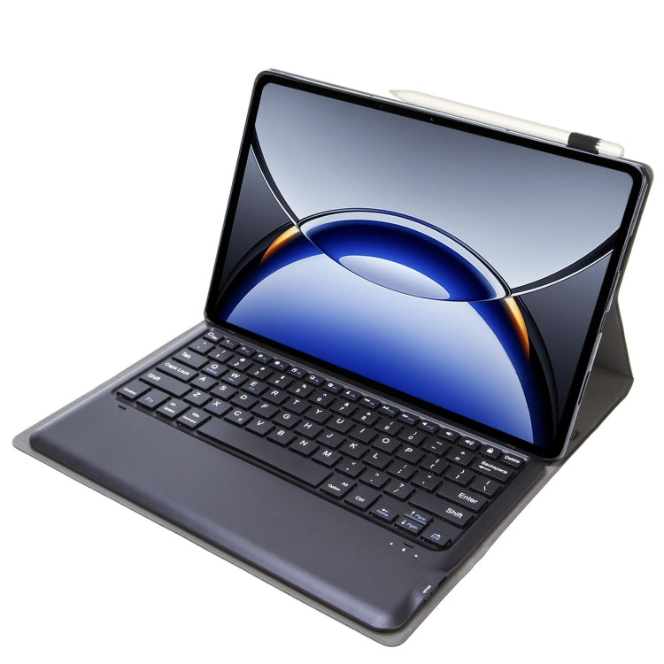 For OPPO Pad 3 12.1inch OP15-A TPU Ultra-thin Detachable Bluetooth Keyboard Leather Case with Touchpad(Black) - Others Keyboard by buy2fix | Online Shopping UK | buy2fix