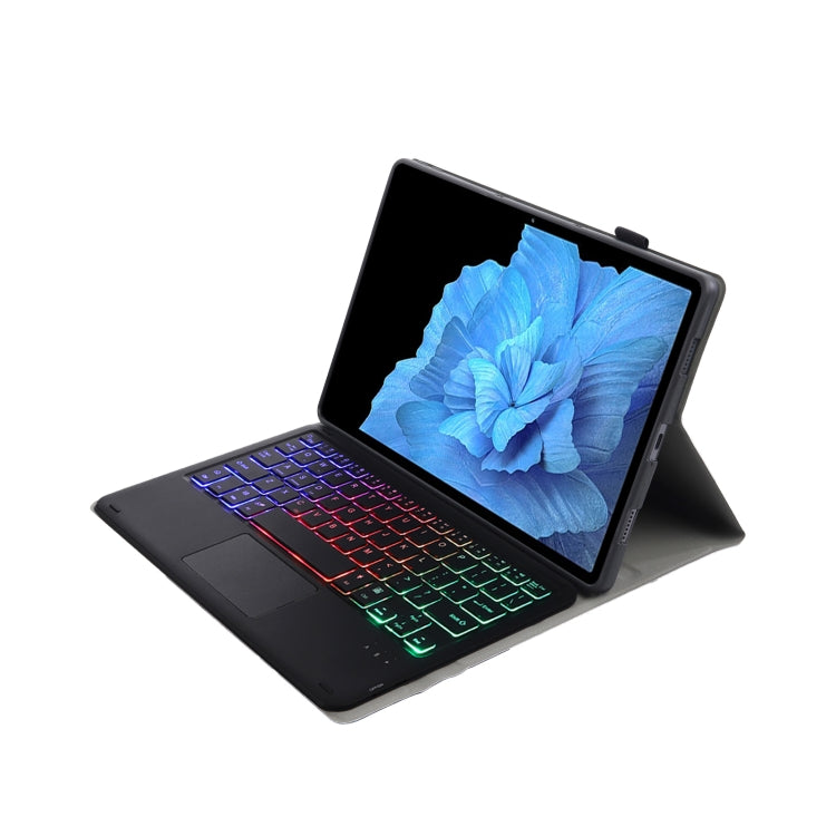 For vivo Pad 11 inch AV11-AS TPU Ultra-thin Detachable Backlight Bluetooth Keyboard Leather Case with Touchpad(Black) - Others Keyboard by buy2fix | Online Shopping UK | buy2fix