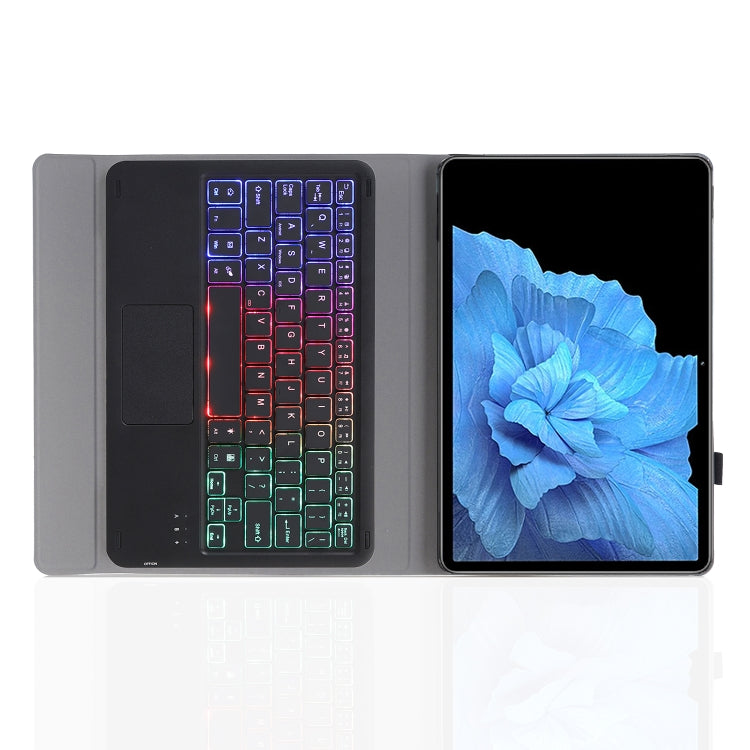 For vivo Pad 11 inch AV11-AS TPU Ultra-thin Detachable Backlight Bluetooth Keyboard Leather Case with Touchpad(Black) - Others Keyboard by buy2fix | Online Shopping UK | buy2fix