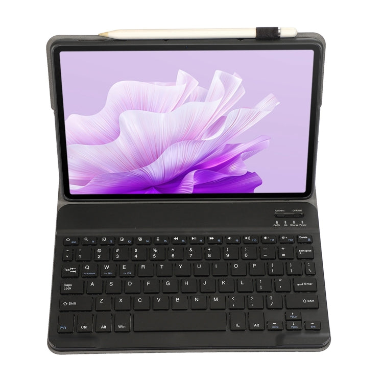 For Honor Pad X9 / X8 Pro 11.5 AH15 Ultra-thin Detachable Bluetooth Keyboard Leather Tablet Case(Black) - Others Keyboard by buy2fix | Online Shopping UK | buy2fix