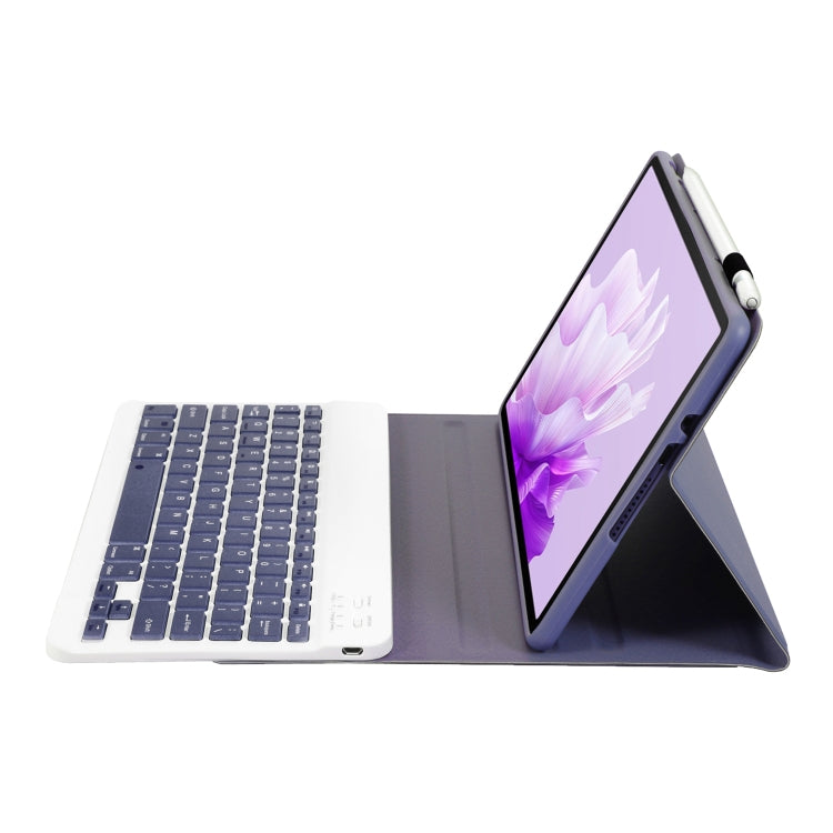 For Honor Pad X9 / X8 Pro 11.5 AH15 Ultra-thin Detachable Bluetooth Keyboard Leather Tablet Case(Lavender White) - Others Keyboard by buy2fix | Online Shopping UK | buy2fix