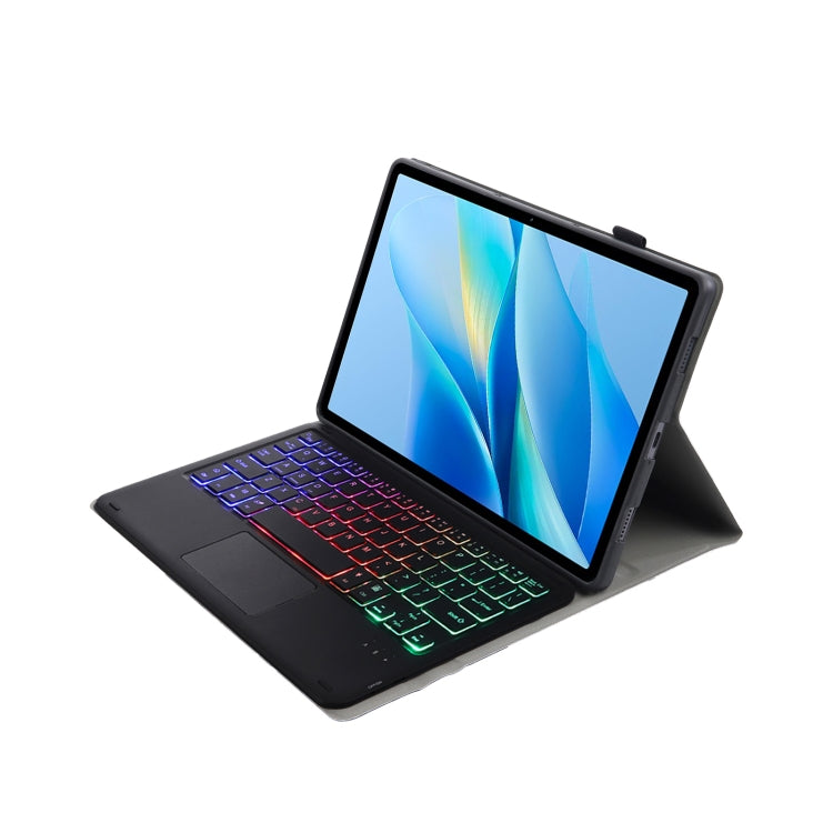 For vivo Pad Air / iQOO Pad 11.5 AV13-AS TPU Ultra-thin Detachable Backlight Bluetooth Keyboard Leather Case with Touchpad(Black) - Others Keyboard by buy2fix | Online Shopping UK | buy2fix
