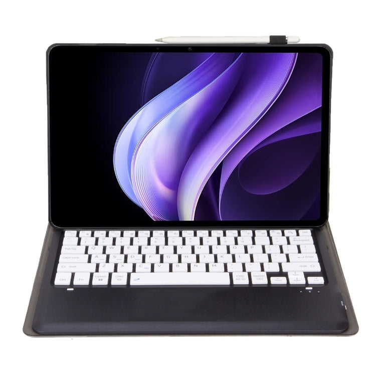 For vivo Pad3 12.1 inch AV10 TPU Ultra-thin Detachable Bluetooth Keyboard Leather Case(Black + White) - Others Keyboard by buy2fix | Online Shopping UK | buy2fix