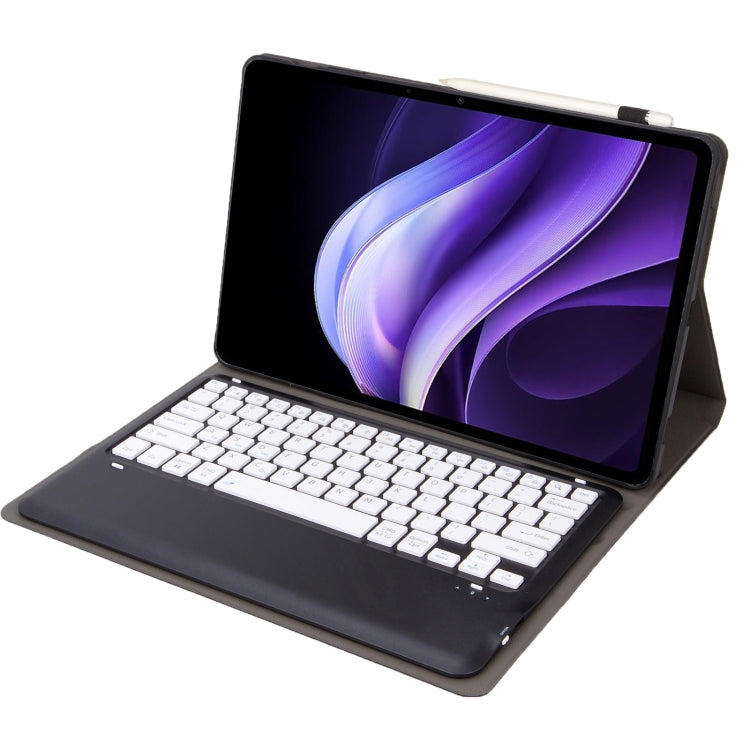 For vivo Pad3 12.1 inch AV10 TPU Ultra-thin Detachable Bluetooth Keyboard Leather Case(Black + White) - Others Keyboard by buy2fix | Online Shopping UK | buy2fix