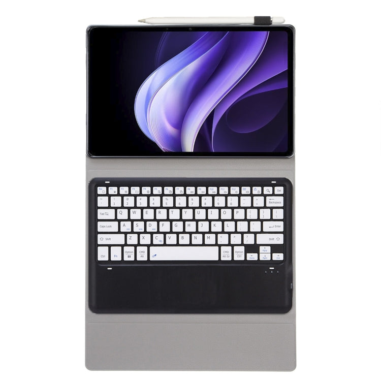 For vivo Pad3 12.1 inch AV10 TPU Ultra-thin Detachable Bluetooth Keyboard Leather Case(Black + White) - Others Keyboard by buy2fix | Online Shopping UK | buy2fix