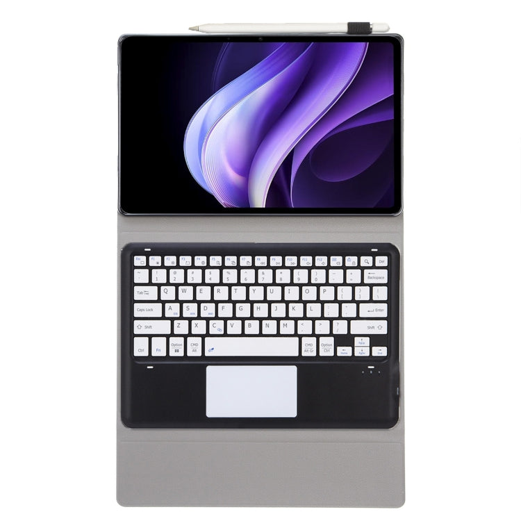 For vivo Pad3 12.1 inch AV10-A TPU Ultra-thin Detachable Bluetooth Keyboard Leather Case with Touchpad(Black + White) - Others Keyboard by buy2fix | Online Shopping UK | buy2fix