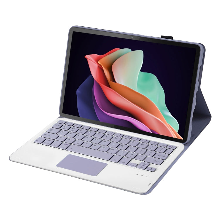 For Huawei MatePad SE 10.4 AH13-A Ultra-thin Detachable Bluetooth Keyboard Leather Tablet Case with Touchpad(Lavender White) - Others Keyboard by buy2fix | Online Shopping UK | buy2fix