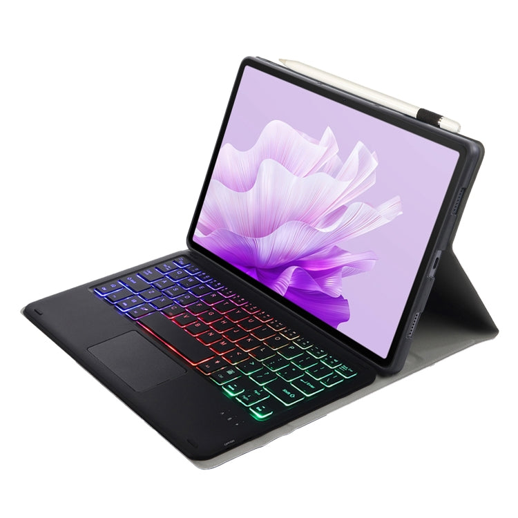 For Huawei MatePad 11.5 S 2024 AH20-AS Ultra-thin Detachable Backlight Bluetooth Keyboard Leather Tablet Case with Touchpad(Black) by buy2fix