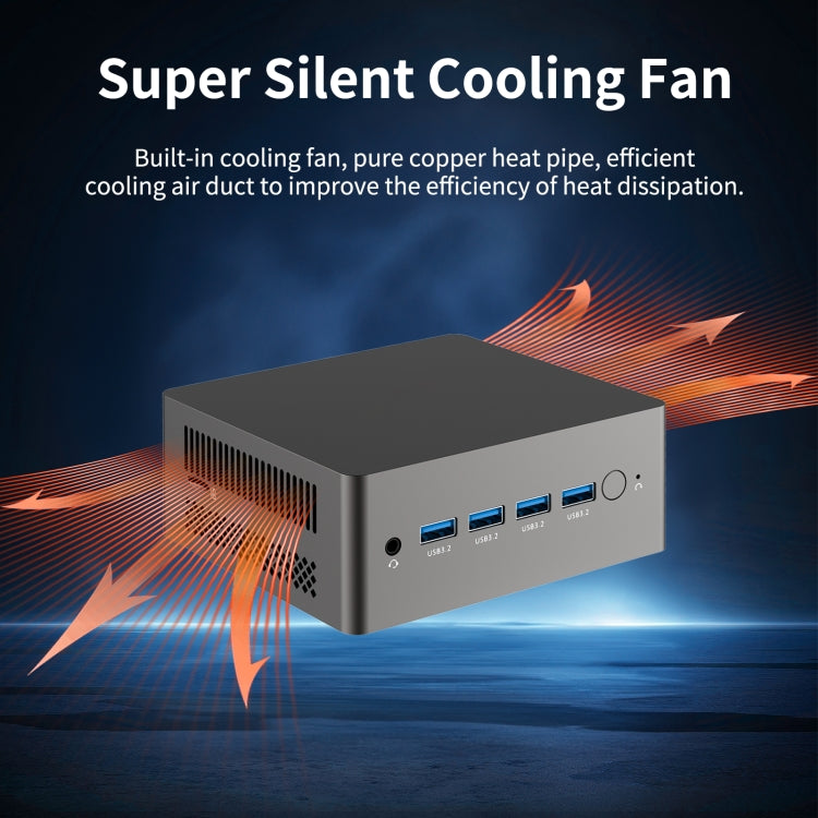 Jumper N305 Mini PC, Intel Alder Lake-N N305 Octa-core 3.8GHz, RAM: 16GB, ROM: 512GB(EU Plug) by jumper