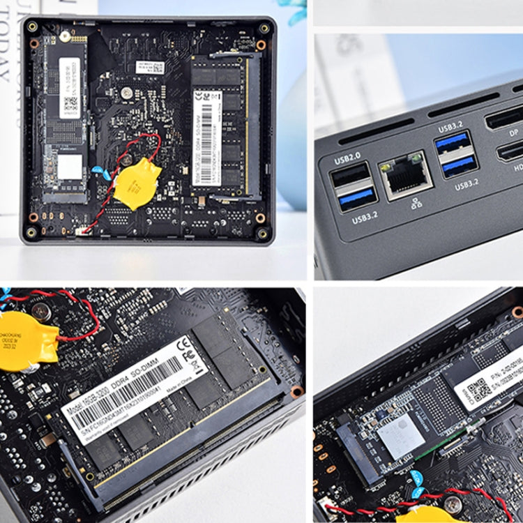 Jumper N305Hi Mini PC, Intel Alder Lake-N i3-N305 Octa-core 3.8GHz, RAM: 16GB, ROM: 512GB(EU Plug) by jumper