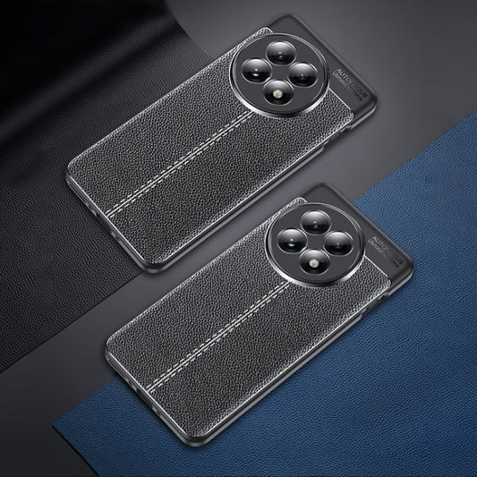 For OnePlus 13 Litchi Texture TPU Shockproof Phone Case(Black) by buy2fix