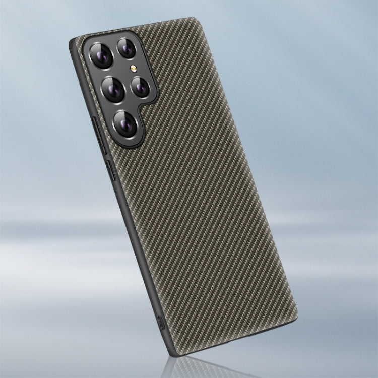 For Samsung Galaxy S25+ 5G Carbon Fiber Texture Printing Phone Case(Gold) by buy2fix