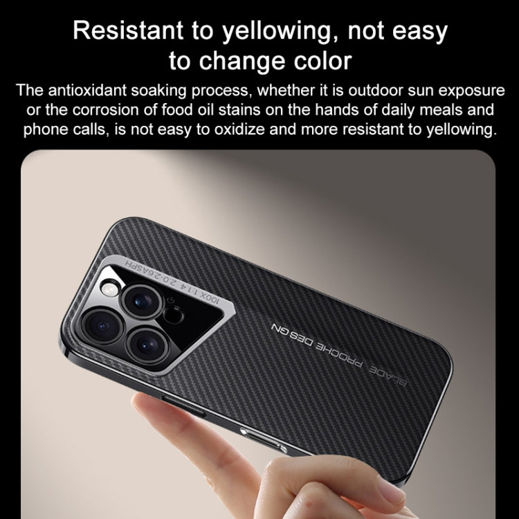 For iPhone 16 Pro Carbon Fiber Texture PC Phone Case(Black) - iPhone 16 Pro Cases by buy2fix | Online Shopping UK | buy2fix