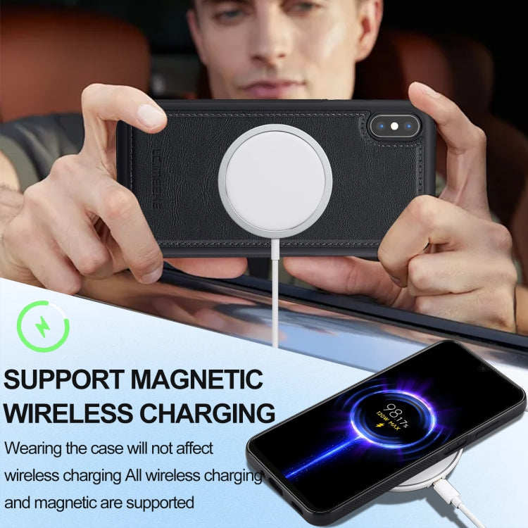 For iPhone XS Max LC.IMEEKE L3 Series Detachable RFID Card Bag Magsafe Phone Case(Black) - More iPhone Cases by LC.IMEEKE | Online Shopping UK | buy2fix