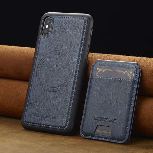 For iPhone XS Max LC.IMEEKE L3 Series Detachable RFID Card Bag Magsafe Phone Case(Blue) - More iPhone Cases by LC.IMEEKE | Online Shopping UK | buy2fix