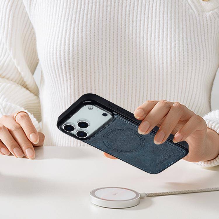 For iPhone 17 Pro LC.IMEEKE L3 Series Detachable RFID Card Bag Magsafe Phone Case(Blue) - iPhone 17 Pro Cases by LC.IMEEKE | Online Shopping UK | buy2fix