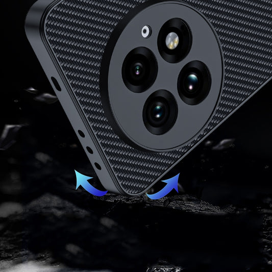 For OnePlus 13 Ultra-thin Carbon Fiber Texture Printing Phone Case(Black Red) by buy2fix