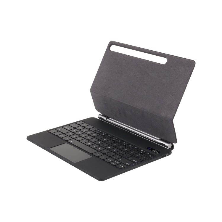 For Samsung Galaxy Tab S9 FE / S9 P710 Magnetic Bluetooth Keyboard Leather Tablet Case(Black) by buy2fix