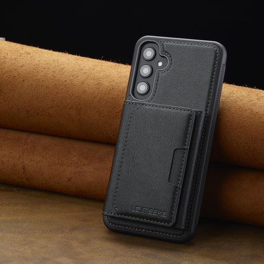 For Samsung Galaxy S24 5G LC.IMEEKE L5 Series Detachable RFID Card Bag Magsafe Phone Case(Black) - Galaxy S24 5G Cases by LC.IMEEKE | Online Shopping UK | buy2fix