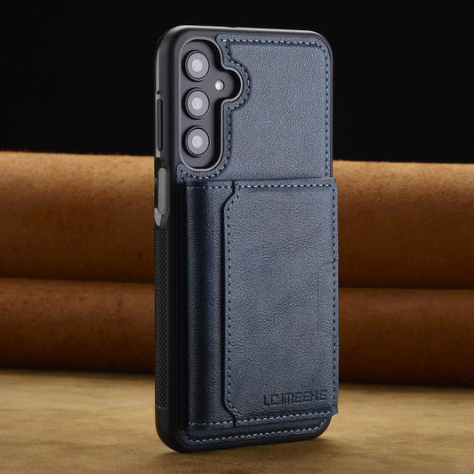 For Samsung Galaxy A56 5G LC.IMEEKE L5 Series Detachable RFID Card Bag Magsafe Phone Case(Blue) - Galaxy Phone Cases by LC.IMEEKE | Online Shopping UK | buy2fix