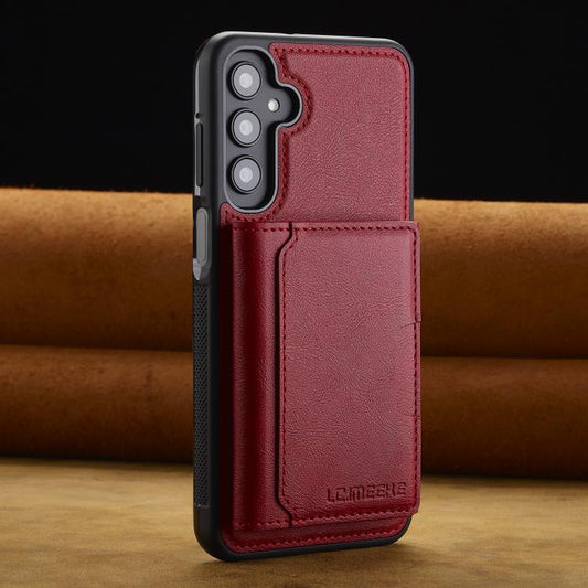 For Samsung Galaxy A36 5G LC.IMEEKE L5 Series Detachable RFID Card Bag Magsafe Phone Case(Red) - Galaxy Phone Cases by LC.IMEEKE | Online Shopping UK | buy2fix